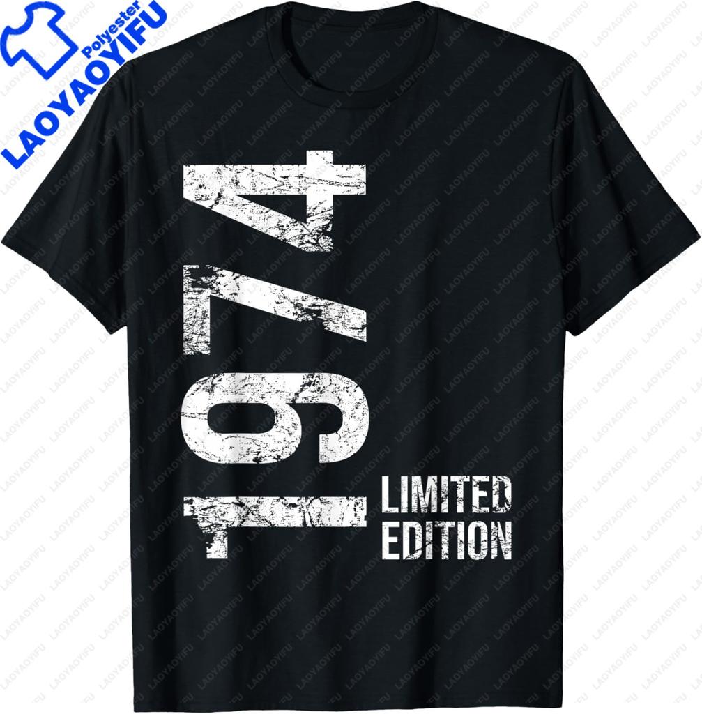 Limited Edition 1974 Unisex Unisex Tshirt Casual T Shirt For Unisex Unisex Summer Streetwear Tops Vintage Clothes