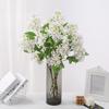 Kunstig syrin Realistiske falske blomster med bøybar stilk Langvarig kunstig syrinblomstergren for vase Bordpynt Bryllup
