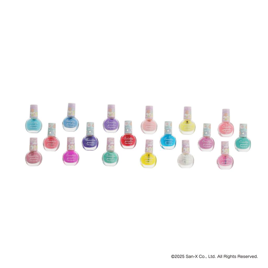 Race Sumikkogurashi Nail Polish Set of 18 for Ages 6 and 250704 Peel-Off (P) Up, Cosmetics, Accessories,