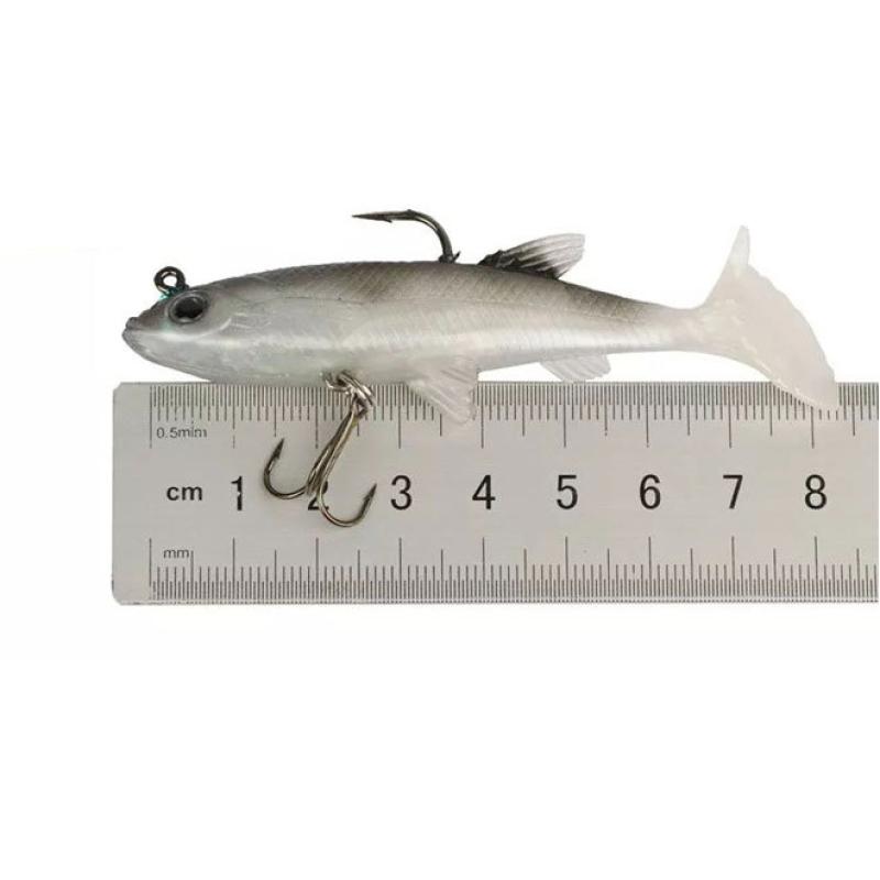 1/5pcs 8cm/3.15in Fishing Lures Paddle Tail Soft Plastic Swimbaits For Bass Trout Walleye Crappie Saltwater Freshwater
