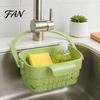 Kitchen Cleaning Accessory for Home Sink Hanging Drain Basket, with Quick Drying Holes, Foldable Multipurpose Prep Strainer Space Saving Food Residue