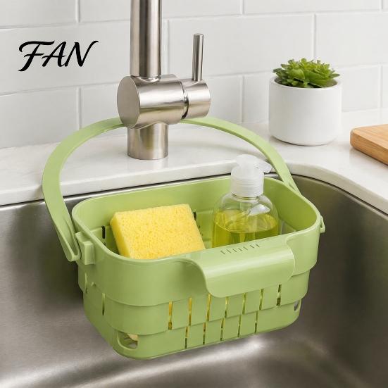 Kitchen Cleaning Accessory for Home Sink Hanging Drain Basket, with Quick Drying Holes, Foldable Multipurpose Prep Strainer Space Saving Food Residue