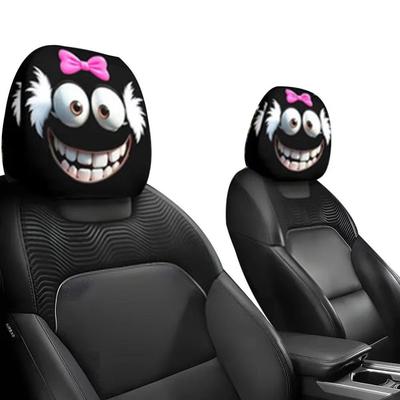 2 Peças Capa de Assento de Carro Universal Respirável Apoio de Cabeça de Assento de Carro Acessórios de Interior de Automóvel