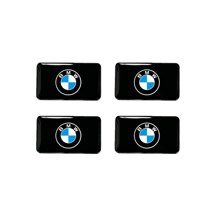 BBKQ7 Car Wheel Steering Wheel Wheel Hub Caps Badge Decal Decor Stickers For BMW M Power X1 X3 X5 X6 3 5 7 Series E46 E90 F30 G20
