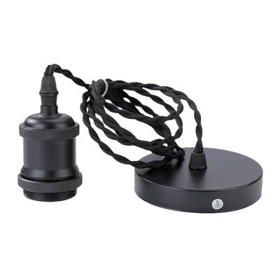 1Pcs Ceiling Lamp Holder Socket Lamp Base For Hanging Pendant Lights Chande E27 Hanging Lamp Holder With 100Cm Hanging Wire