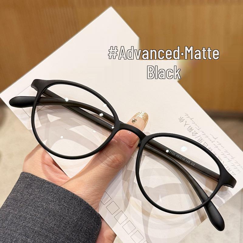 Women s Stylish Anti-Blue Light Glasses, Ultra-Light Small Frame, TR90, Prescription Compatible матовый черный