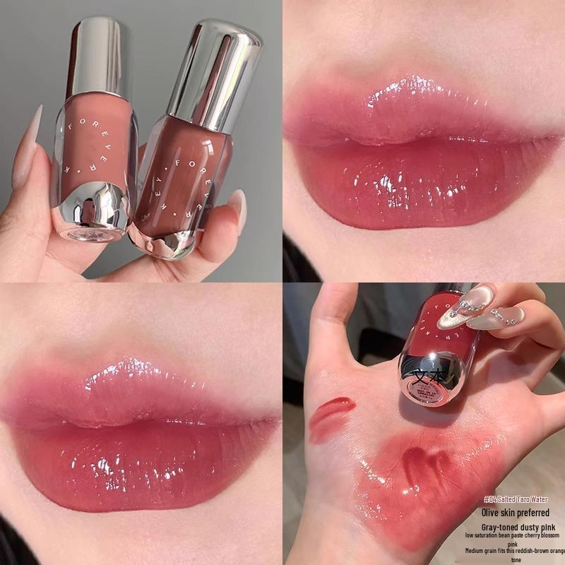 

ForeverKey Эссенция для губ: Тонированный блеск и жидкая помада - Стойкие, Увлажняющие, Гидратирующие и Осветляют губы.