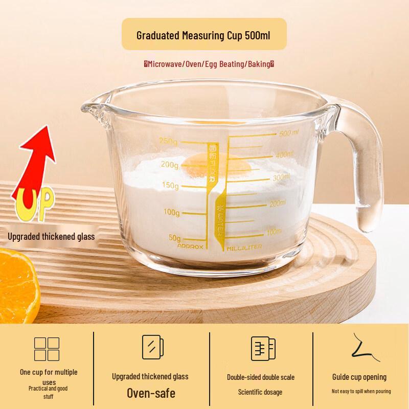 ZISIZ Glass Measuring Cup
