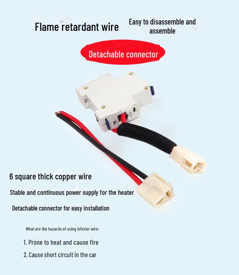 Dual-Port Cross-Border Car Heater 12V/800W 24V Heated Glass Defroster for Cars/Trucks