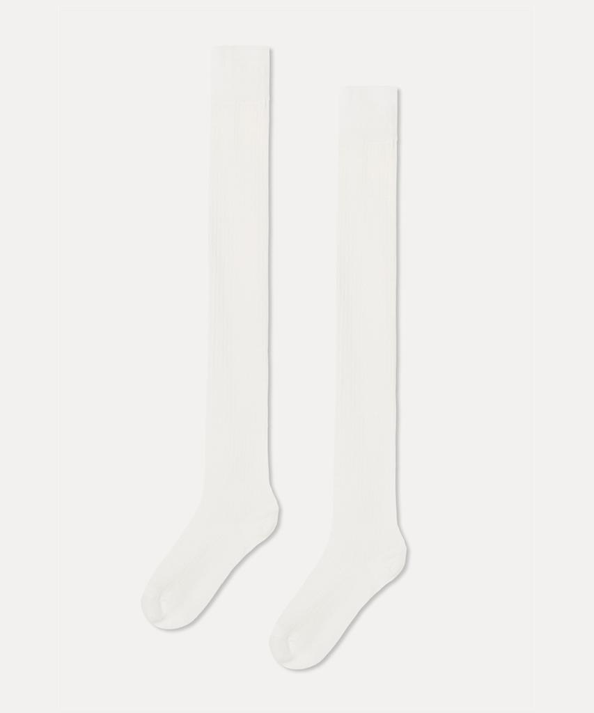 MIXXO See-Through Ribbed Knee-High Socks_Miaayg315A