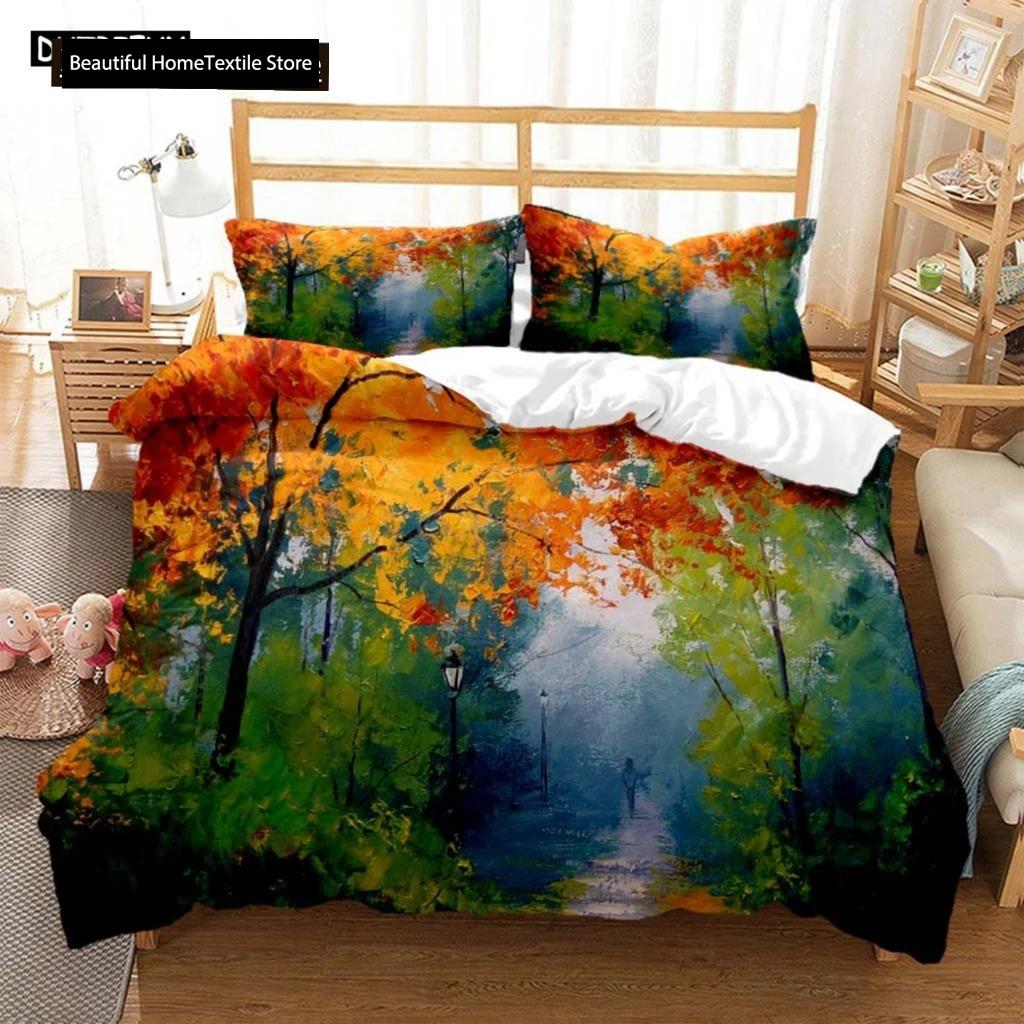 Fashionable Cartoon Printed Bedding Set Soft And Comfortable Customizable Comforter Bedding Sets Fashion Gift For Friends