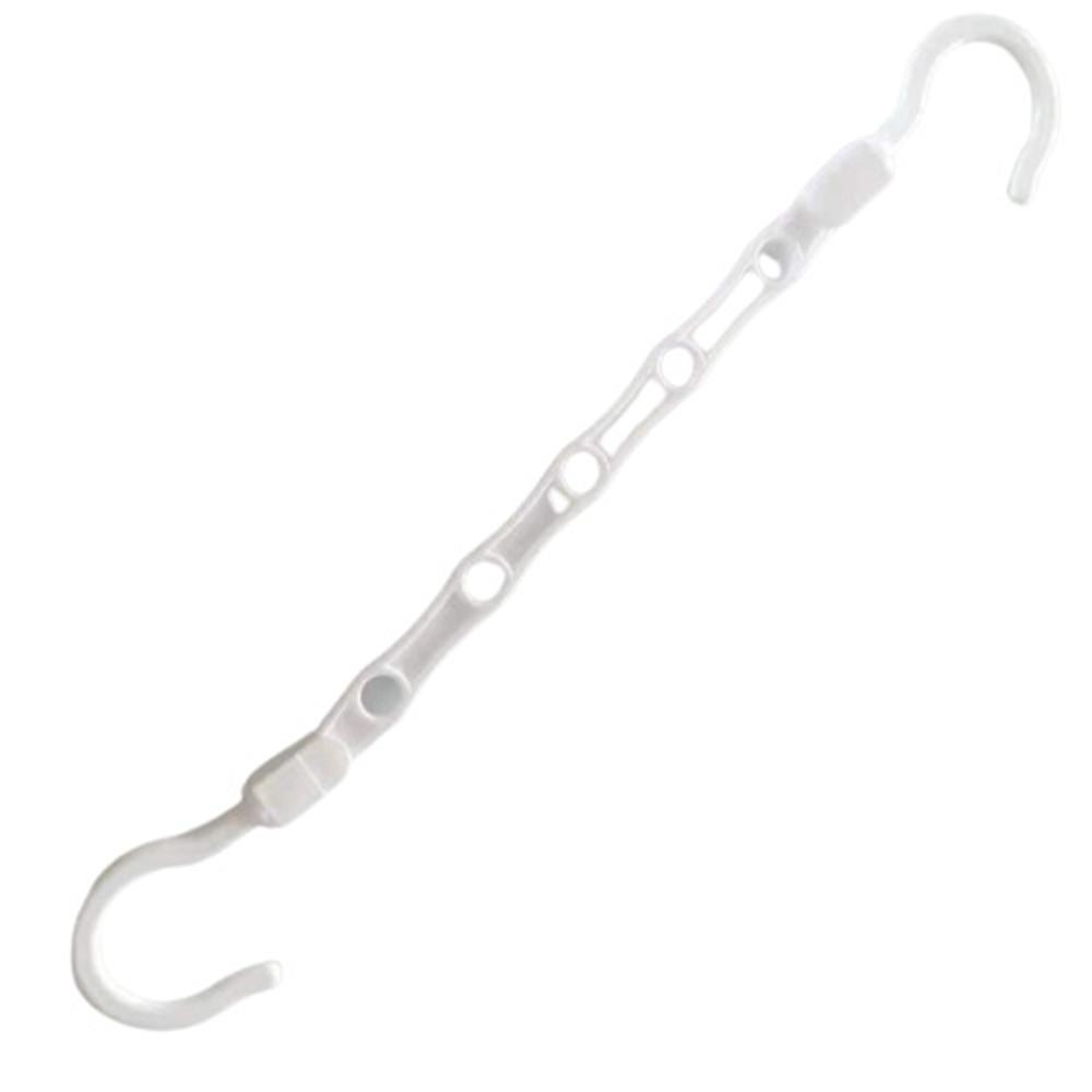 Plastic Clothes Hanger 5 Hole Design Anti Slip Rotatable Space Saving Wardrobe Organizer B