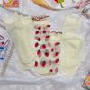 Cute College Style Japanese Lace Strawberry Lolita Socks Tube Socks Cartoon Women Hosiery