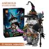 1458Pcs Creative Wizard Cat Building Blocks Children Toys Magic World Animal MOC Bricks 3D Model Adult Birthday Gifts Home Decor