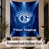 Custom Text Tapestry Schalke 04 FC Print Wall Tapestry Indoor Living Room Wall Decor