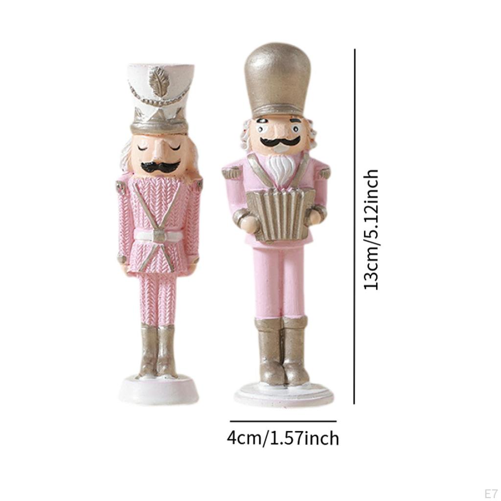 Christmas Nutcracker Statue Decor Charm Gift Display Portable Desktop Ornament Xmas