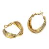 1 Pair Twisted Hoop Earrings for Women, Minimalist Chunky Twisted Earrings, Large Vintage Jewelry for Daily Prom Party
