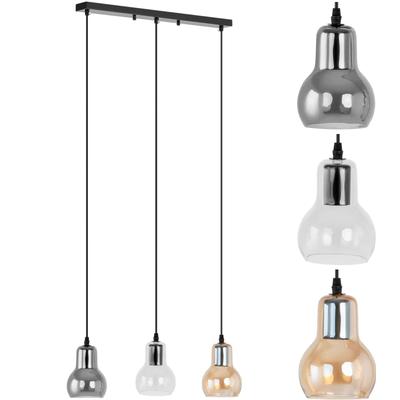 Modern 3-bulb E27 Ceiling Lamp with Glass Bells