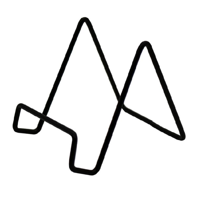 Sturdy Metal Desktop Display Rack Small Plate Holder Multi Functional Storage Space for Books Electronics Decoration