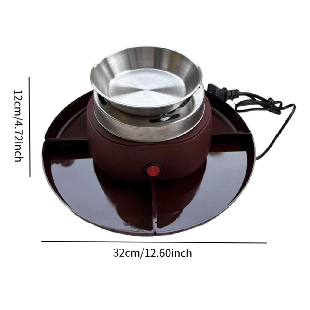 Smores Kit 2 in 1 Chocolate Melting Pot Movie Night Supplies Flameless Roaster for Holiday Birthday Family Indoor Wedding