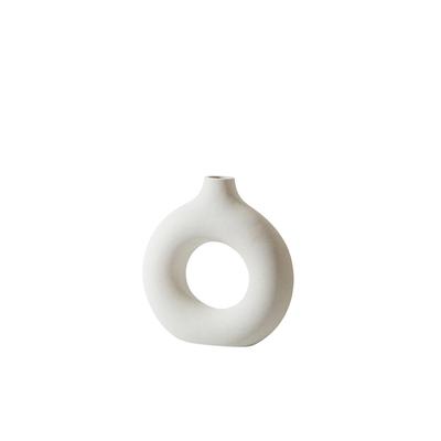 Nordische Ringform Vase Moderne dekorative Vasen Keramik Blumenvase Moderne Kunst Runde Form Vase