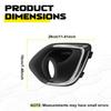 2Pcs/Set Front Fog Lamp Light Cover Bezel Trim For Mitsubishi Outlander 2013-15