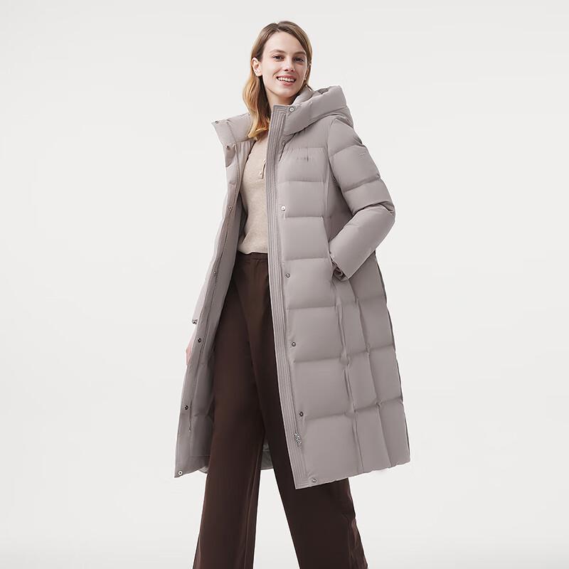 Tanboer Women's Mid-length Hooded Down Jacket 510826A