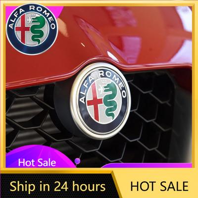 Autoaufkleber Für Alfa Romeo 2X 74mm 166 156 147 159 Für Alfa Romeo 7farben Giulietta GT Auto Frontgrill Emblem Abdeckungen/Mittelkonsole