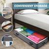 Confezione da 4 Contenitori Salvaspazio Sottoletto da 90L Contenitori Pieghevoli per Armadio Organizzatori Contenitori Sottoletto per Coperte Vestiti