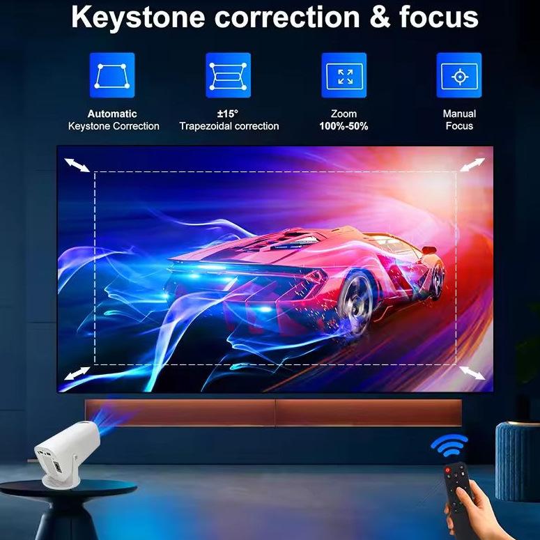 P30 Pro 4K Portable Projector: High-Definition Screen Mirroring for Home TV Use