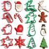 8-Piece Stainless Steel Christmas Cookie Cutters Set With Fruit Sandwich Shapes Baking Food Decoration