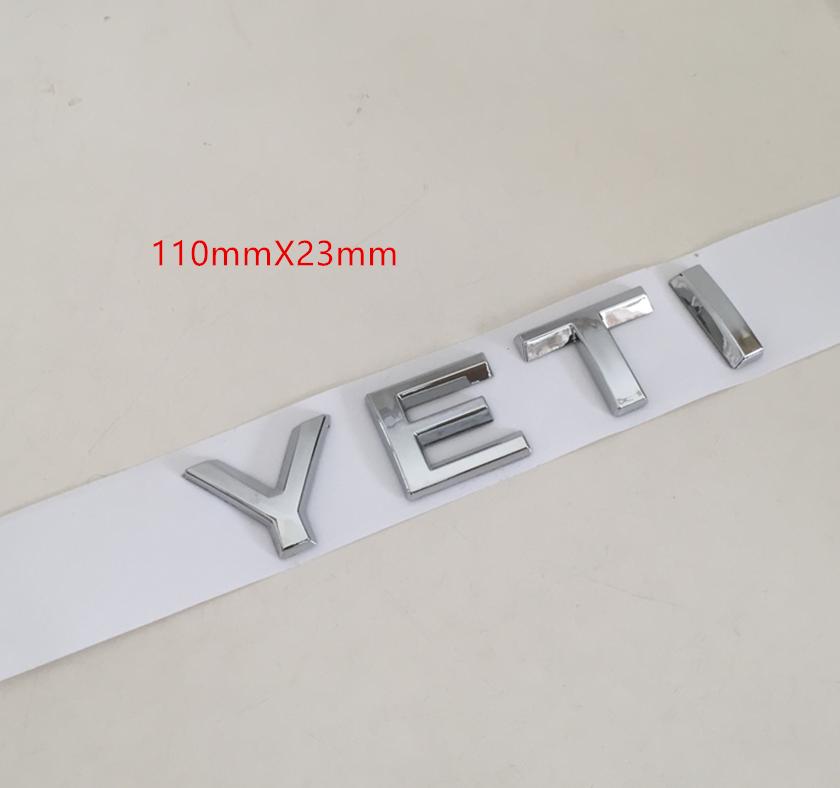 1pc 3D ABS for Octavia Superb RAPID FABIA KAMIQ KODIAQ YETI Car Emblem Letter Badge Rear Tail Trunk Sticker Decal for SKODA