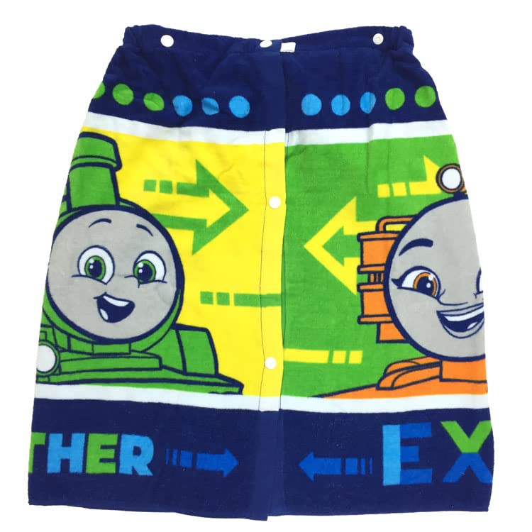 Hayashi Thomas the Tank Engine Maki Summer Item for Wrap Skirt and the Sea Towel, Medium, 60cm, Iconic, 051459, Boys, Towel, Towel, Pool, Swimming,