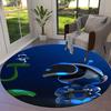 ASTRO BOT Round Area Rug,Carpet Rug for Living Room Bedroom Sofa Playroom Decor,Non-slip Floor Mat