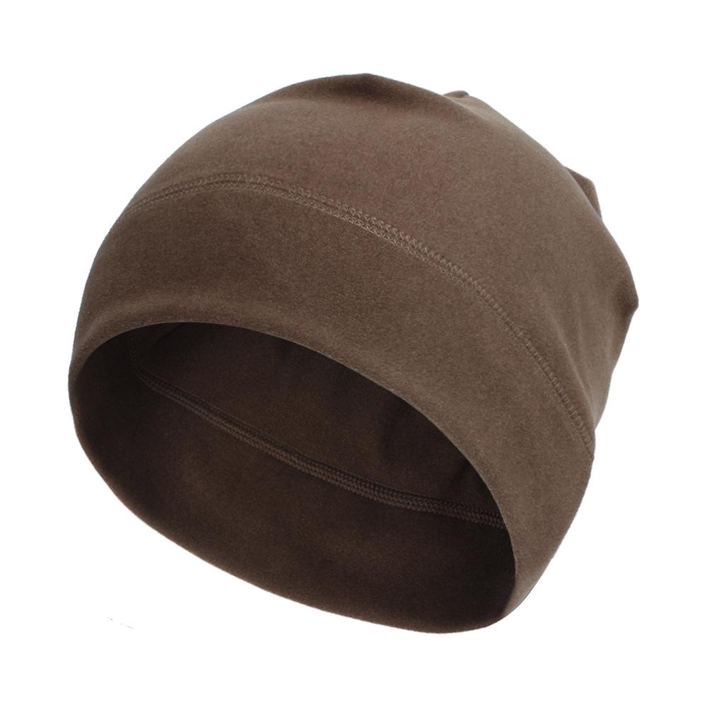 

Европейский и американский стиль, мужская и женская осенне-зимняя теплая шапка-бини, однотонная, унисекс, для бега, велоспорта кофейный