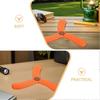 Boomearng Soft Flying Disc Toy for Outdoor Sports Use 4Pcs Vibrant Orange