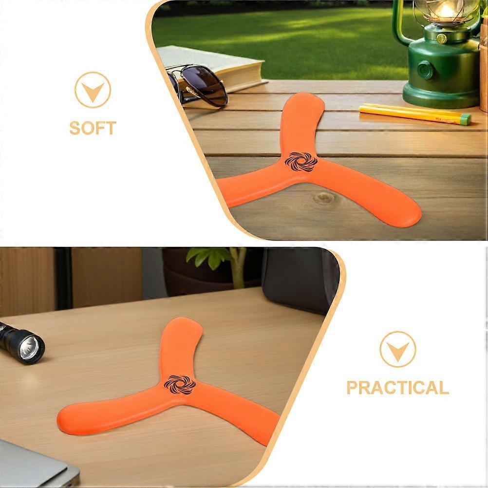 Boomearng Soft Flying Disc Toy for Outdoor Sports Use 4Pcs Vibrant Orange