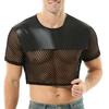 Crop Top Net N Fetish Black - MenSexyWear - Sexy T-shirt