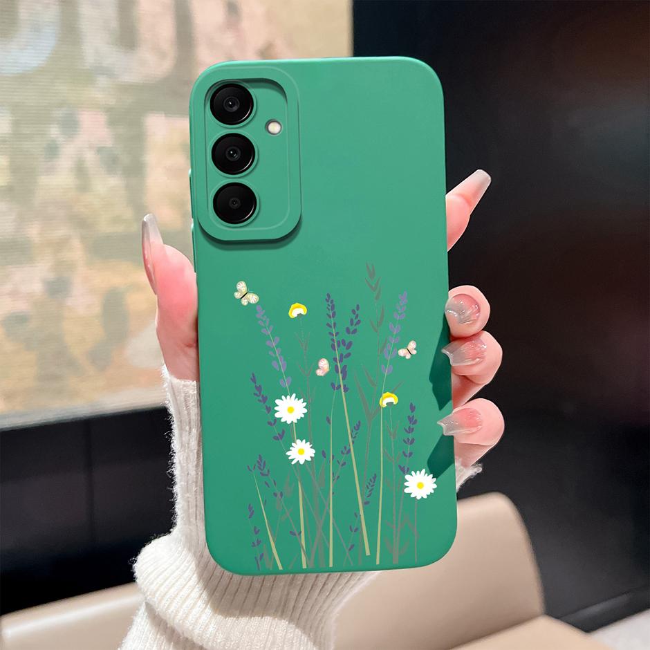 For Samsung Galaxy A25 A26 A36 A56 5G Case Cute Flowers Silicone Soft Protective Cover For SamsungA25 A26 A36 A56 Fundas Coque