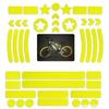 Bicycles Night Safety Warning Sticker Waterproofs Helmets Reflective Sticker Adhesive High Reflective Tape