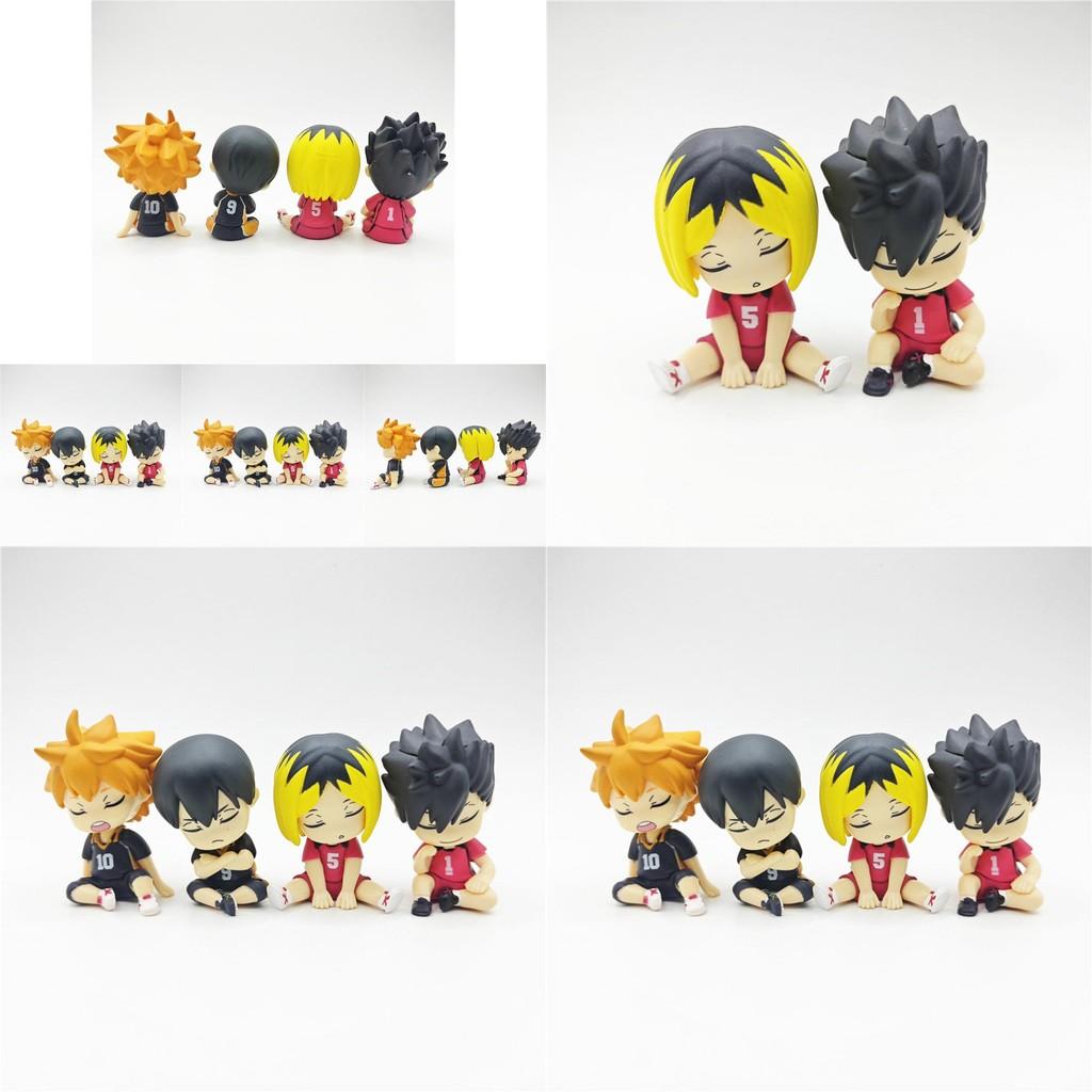 Limited Edition Haikyuu Shoulder To Shoulder Sleep Pvc Toy Model Collectible Figure Set