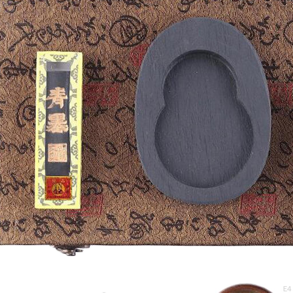 11 Pieces Professional Writing Brushes Kit, Ink Stick Inkstone Caligraphy for Boys Girls Kids