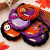 Halloween Pet Collar Handmade Crochet Knitted Cat Dog Collar Cute Adjustable Soft Costume Accessories For Small Dogs Cats