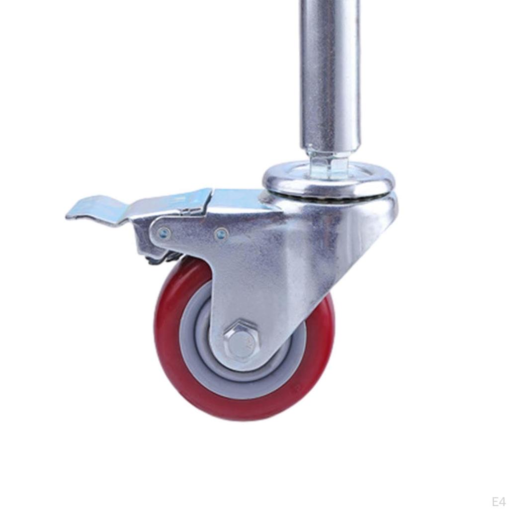 Gate Wheel Support Durable Iron with 360° Swivel Heavy Duty Helper for Yard