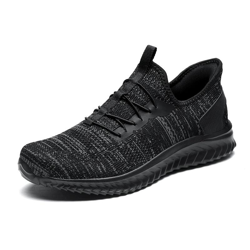 

Men s Lightweight Breathable Knit Running Shoes Casual Slip-on Sports Sneakers 45