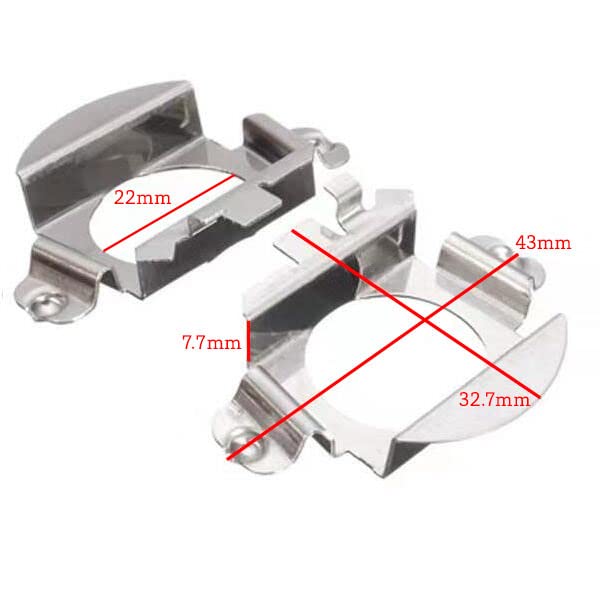HID Shop H7 LED Headlight Valve Adapter for H7 Set