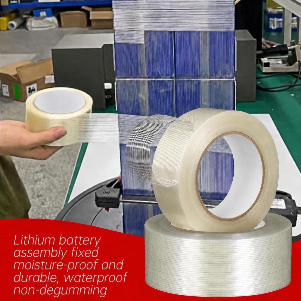 Transparent Battery Pack Tape High Temperature Resistance Fiberglass Reinforced Tape
