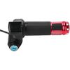 1 Pair Twist Throttle Grips, Twist Throttle Grips with LED Display Screen Handle with Key Knock for 12-84V Electric Bike or Scooters