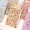 1/6Pcs Cute Cartoon Animals 3D Relief Stickers Reusable Patch For Scrapbooks Planner Journals Laptops Phone Case Diy Stickers