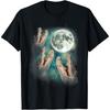 Three Gators Howl At Moon _ Magical Animal Wild 3 Crocodile T-Shirt(1)